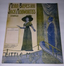 Little Miss Fix-It Sheet Music Vintage 1911 I&#39;ve A Garden In Sweden Nort... - $14.99