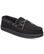 Club Room Men&#39;s Moccasin Slippers in Black-Small 6-7 - £15.30 GBP