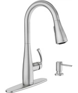 Moen Essie 87014SRS 1-Handle Pull-Down Kitchen Faucet In Spot Resist Sta... - $163.35