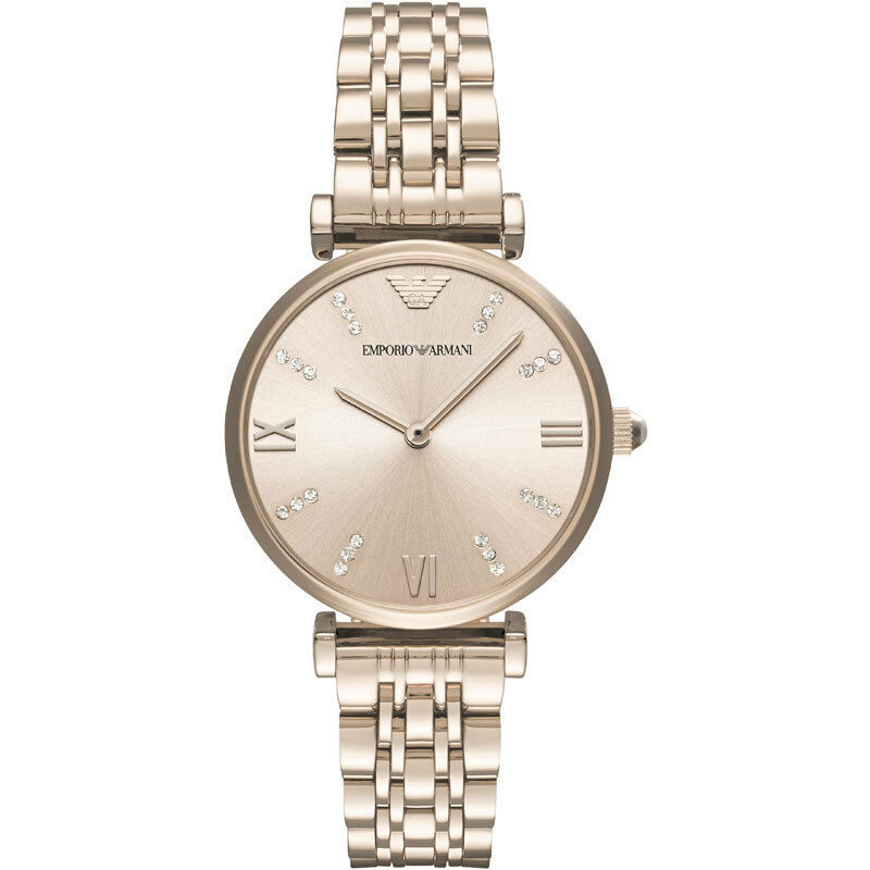 Emporio Armani Ladies Stainless Steel Rose Gold Tone Watch AR11059  - $139.30