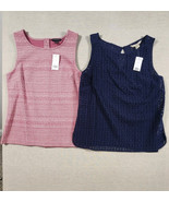 Banana Republic Lot Of 2 Womens Summer Fall Sleeveless Cute Fun Tank Top... - $29.00