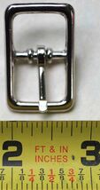 5/8&quot; Center Bar Buckle Nickel Plate Horse Saddle Tack Hardware High Grad... - $5.64 CAD