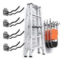 Garage Hooks Tool Organizer, 4 Pack Heavy Duty Steel 12&quot; Wave Hooks, Wall Mount  - £46.29 GBP