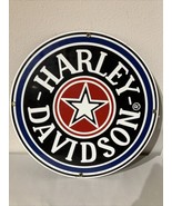 Ande Rooney Porcelain Harley Davidson Round Fat Boy Circle Star Sign - NICE - €85,11 EUR