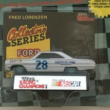 Racing Champions Fred Lorenzen #28 Nascar Stock Car Toy 1991 Ford Fastbacks - $9.99