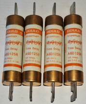 Lot of 4 GOULD SHAWMUT A6D125R AMP-TRAP II TIME DELAY FUSE 125A 600 VOLT AC - $94.00