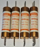 Lot of 4 GOULD SHAWMUT A6D125R AMP-TRAP II TIME DELAY FUSE 125A 600 VOLT AC - €81,63 EUR