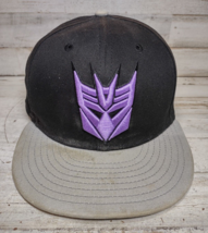 New Era 9Fifty Transformers Purple Embroidered Logo Snapback Hat Cap Bla... - £7.05 GBP