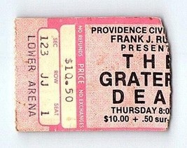 Grateful Dead Konzert Ticket Stumpf April 15 1982 Providence Rhode Island - $59.39