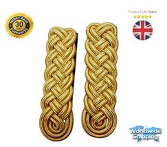 Military Shoulder Cord Gold  Army  Shoulder Metal Holder Quality Cord Sh... - €26,26 EUR