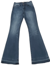 Dear John Women’s Mid Rise Rosie Flare Medium Wash Blue Jeans Size 27 - $566.46 MXN