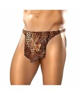 MALE POWER ANIMAL PRINT TARZAN LOIN CLOTH JUNGLE STUD THONG LEOPARD 28-40&quot; - $433.49 MXN