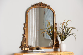 Carice Baroque Antique Goldleaf Accent Mirror - $4,148.39 MXN