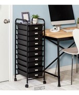 Honey-Can-Do 10-Drawer Storage Cart Black - £66.83 GBP