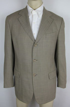 Ermenegildo Zegna Soft Wool Sport coat suit jacket 3 button Tan Mens Size 40 - £61.98 GBP
