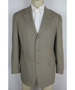 Ermenegildo Zegna Soft Wool Sport coat suit jacket 3 button Tan Mens Siz... - £62.59 GBP