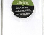 1 Ct Colordrift White 47&quot; X 80&quot; Blackout Liner Panel Energy Saving &amp; Cos... - $27.99