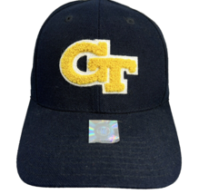 Georgia Tech Yellow Jackets Baseball Hat Cap Adjustable Black Embroidered - £27.41 GBP
