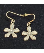 Vintage Silpada 925 Sterling Silver 5 Petal Flower Art Deco French Hook ... - $45.23 CAD