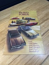 Vintage 1972 Ford Promotional Poster Brochure Automobiles Automobilia KG JD - $19.80