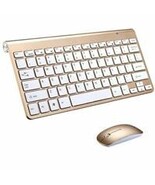 Mini Wireless Keyboard and Mouse Combo for Windows, IOS Mac -Gold New - $410.15 MXN Mini Wireless Keyboard and Mouse Combo for Windows, IOS Mac -Gold New - $410.15 MXN