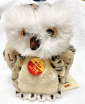 Steiff Wittie Owl w Original Tags and Button 7 inches Nice Clean Shape - $58.91