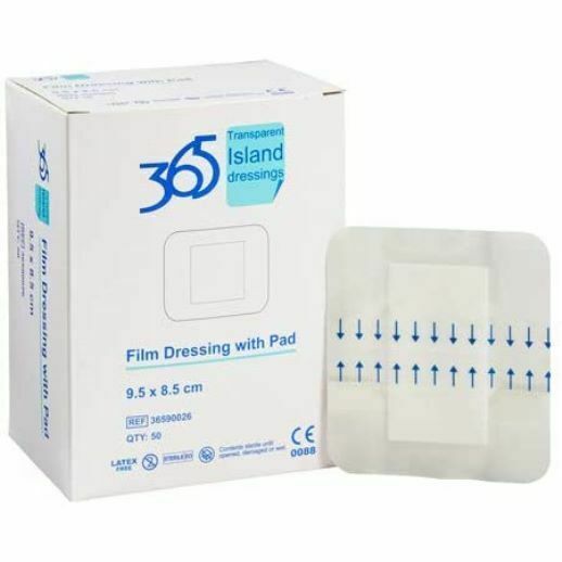 365 Transparent Absorbent Pad Island Dressings 8.5cm x 9.5cm - $10.22+