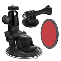 Car Camera Mount (1/4 Screw), Windshield And Dashboard Suction Cup Camera Holder - £35.39 GBP