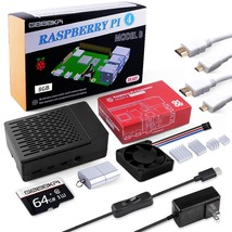Raspberry Pi 4 8Gb Starter Kit - 64Gb Edition, Raspberry Pi 4 Case With Pwm Fan, - $219.99