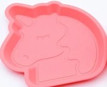 Your Zone ~ 4-Piece Set ~ Kids Dinnerware ~ Pink Plastic ~ 10&quot; Unicorn P... - $22.44