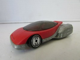 MATTEL DIECAST CAR 1988 ALIEN RED &amp; SILVER CAR NICE MALAYSIA 2-3/4&quot;L  H2 - £2.86 GBP