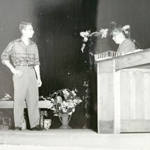 1954 Real Photo The Florist Shop Play Theater Union Officers Pennsylvani... - €21,28 EUR