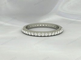 CZ Diamond Stone Full Eternity Band | 925 Sterling Silver Modern Ring Jewelry - $49.99