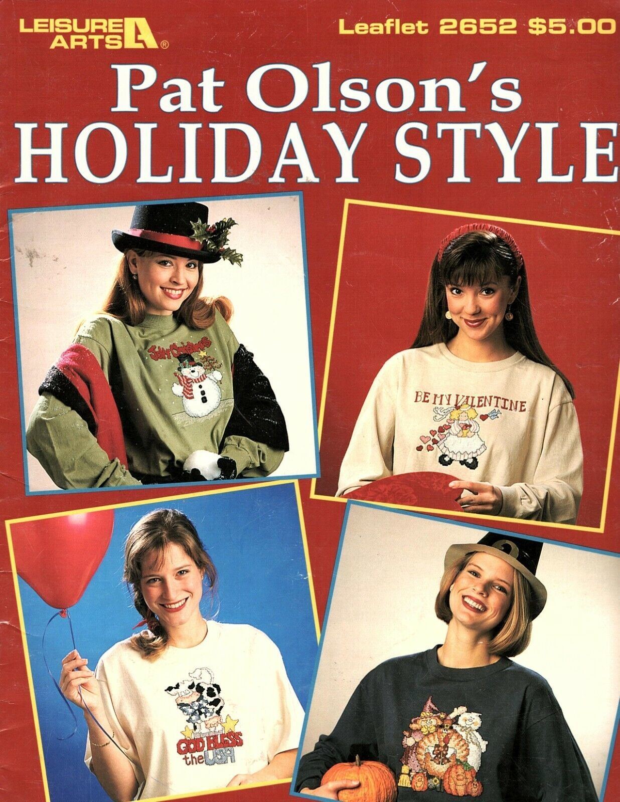 Primary image for Leisure Arts #2652- Pat Olson's Holiday Style 8 Designs for Counted Cross Stitch