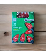 Home Accents  25 Red Christmas LED C9 Lights 2X Bright Steady Lit - €10,51 EUR