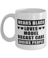 Wears Black Avoids People Coffee Mug for Model Diecast Cars Collector - ... - $13.95