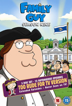 Family Guy: Season Nine DVD (2010) Seth MacFarlane Cert 15 3 Discs Pre-Owned Reg - £14.95 GBP
