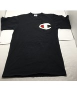 Vintage Champion Men&#39;s Black Size Large Tee T Shirt Rare Tag 80&#39;s?  - $46.60 CAD