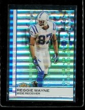 2009 Topps Finest Refractor Football Trading Card #28 Reggie Wayne Colts 148/429 - £3.88 GBP