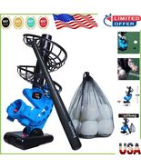 Compact Blue Baseball Pitching Machine with 12 Balls - Ideal for Beginners - $1,917.05 MXN