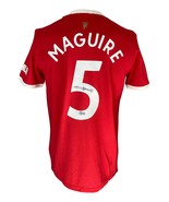 Harry Maguire Unterzeichnet Manchester United Adidas Fußball Trikot Bas - £152.64 GBP
