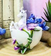 Ebros Amy Brown Spring Iris Winged Unicorn Fairy Coffee Tea Cup Figurine - $40.99