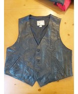 Attica De California Vintage 1980s Black Leather Vest Mens Size XL Biker... - €26,30 EUR