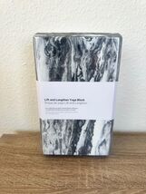 Brand New Lululemon Lift and Lengthen Yoga Block - Black White Marble - $29.99