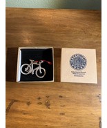 Creatively Yours Moutain Bike Handcrafted Pewter Christmas Tree Ornament - $20.35 CAD