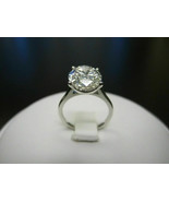 2 Ct Oval Cut Lab Created Diamond Ring 14k White Gold Plated - $147.88 CAD