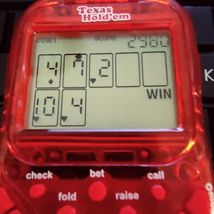 Keychain Texas Hold 'Em Electronic Game 2 Stakes 3 Levels Up to 3 Players - $23.74