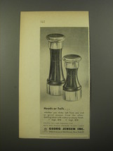1954 Georg Jensen Salt and Pepper Set Ad - Heads or Tails - $18.49