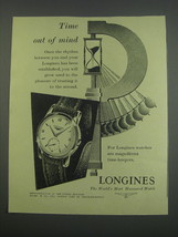 1955 Longines Watch Ad - Time out of mind - £14.78 GBP