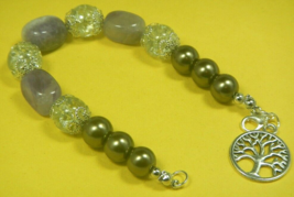 Amethyst  Gemstone-Energy Jewelry-Bracelet-Facilitate-pleasant  dreams  #468 - £7.75 GBP